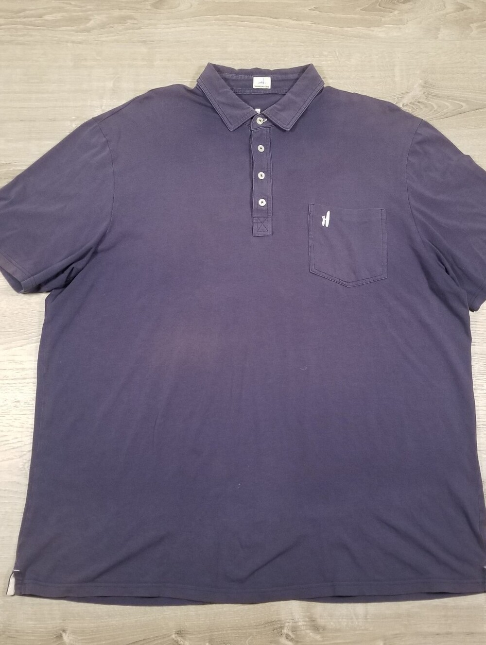 Johnnie-O The Original 4 Button Polo Short Sleeve Navy Blue Mens XXL Casual